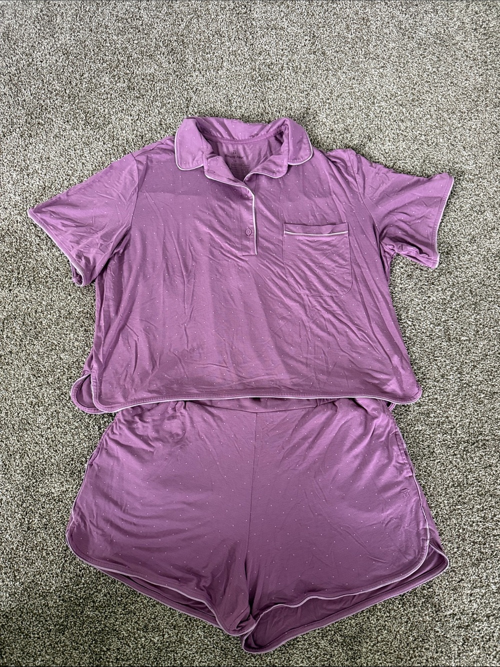 Tommy John Lavender Short Sleeve Pajama Set